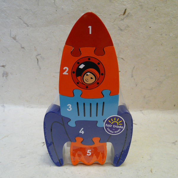 Rocket 1-5  Wooden Puzzle
