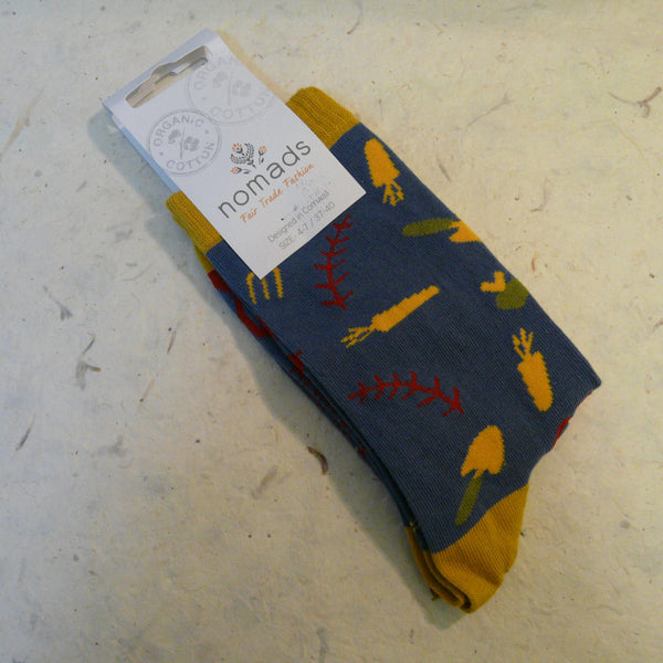 Denim Blue Gardening Socks 4 - 7