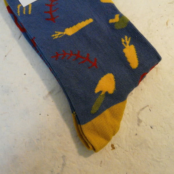 Denim Blue Gardening Socks 4 - 7