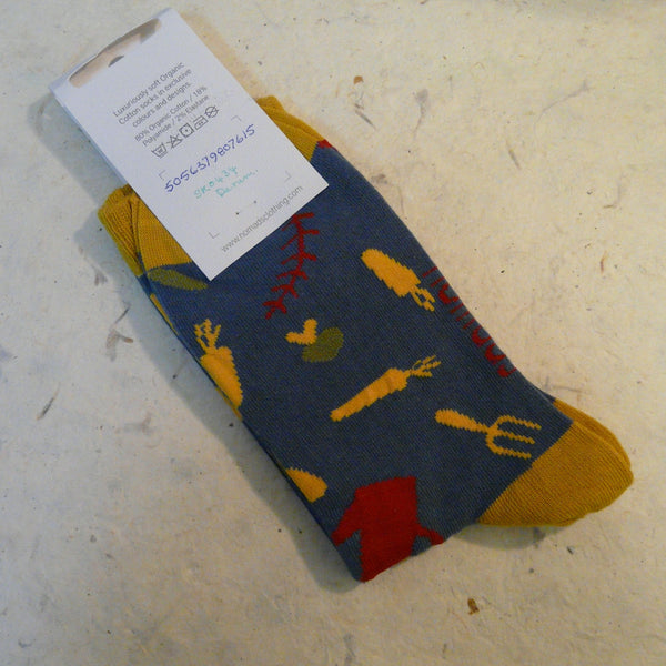 Denim Blue Gardening Socks 4 - 7