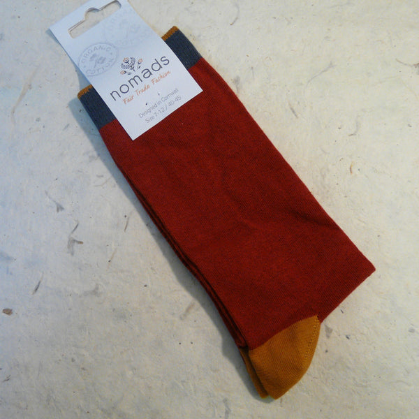 Plain Russet Organic Cotton Socks 7 - 11