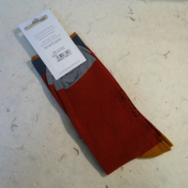 Plain Russet Organic Cotton Socks 7 - 11