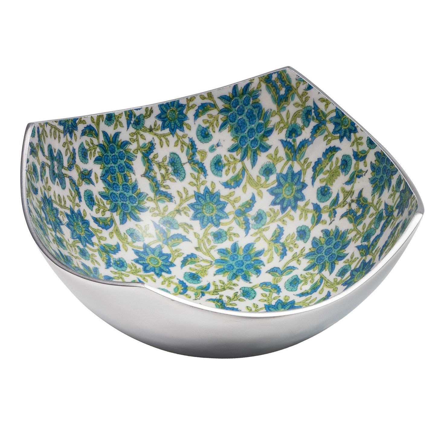 Jaipur Floral Print Aluminium Four Point Bowl