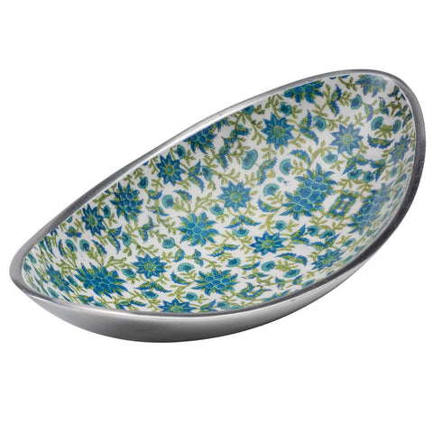 Jaipur Floral Print Aluminium Oval Bowl