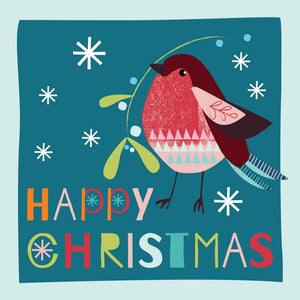 Happy Christmas Robin  Christmas Cards