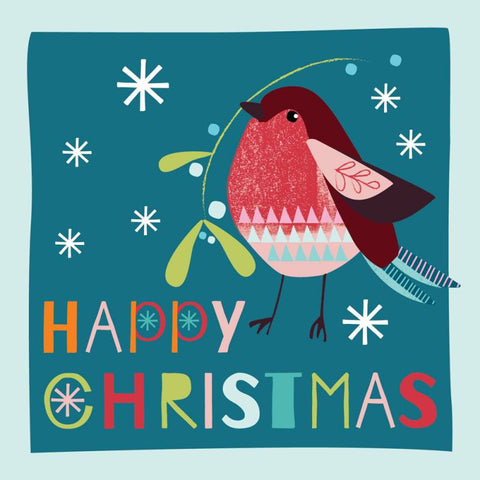 Happy Christmas Robin  Christmas Cards