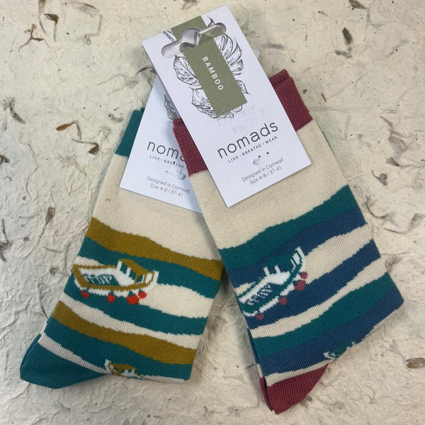 Boats Bamboo Socks 4 - 8