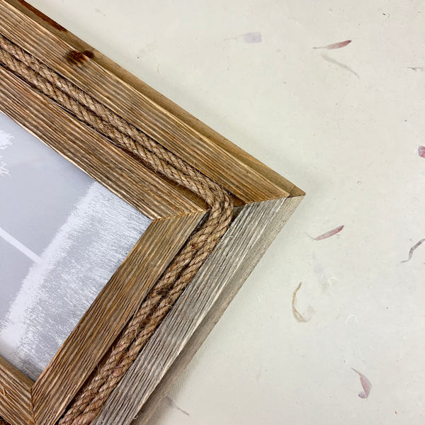 Rustic Rope Driftwood Picture Frame