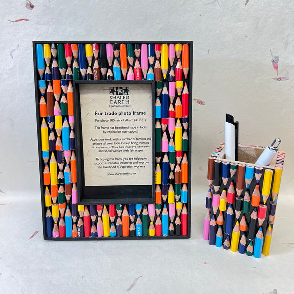 Recycled Crayons Picture Frame