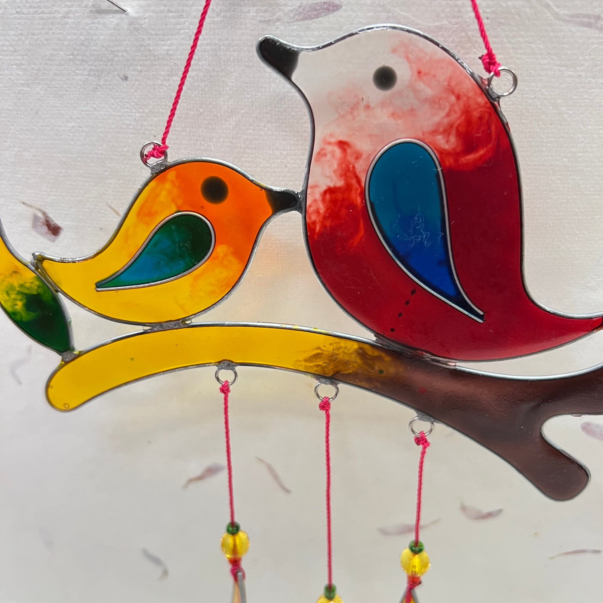 Two Birds on a Branch Suncatcher