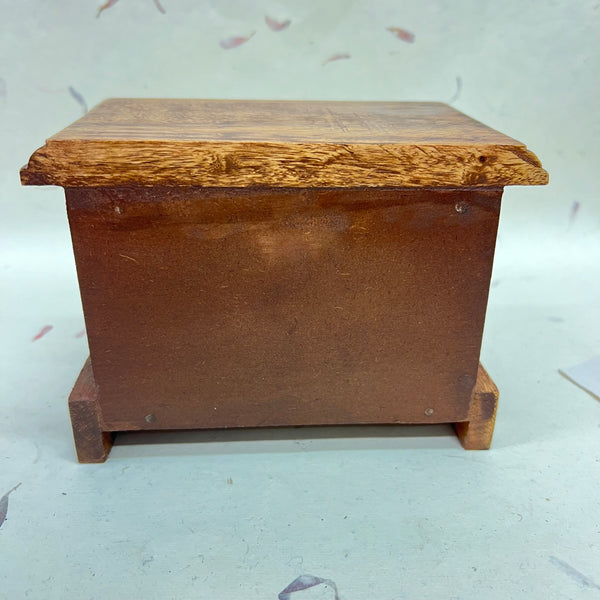 Wooden Chest with Single Ceramic Drawer