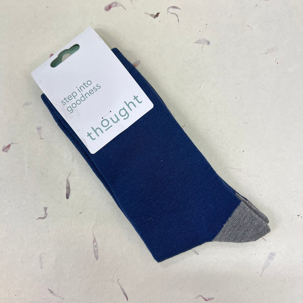 Thought Spot and Stripe and Plain Bamboo Socks 7 - 11