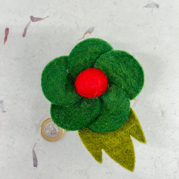 Felt Daisy Brooch