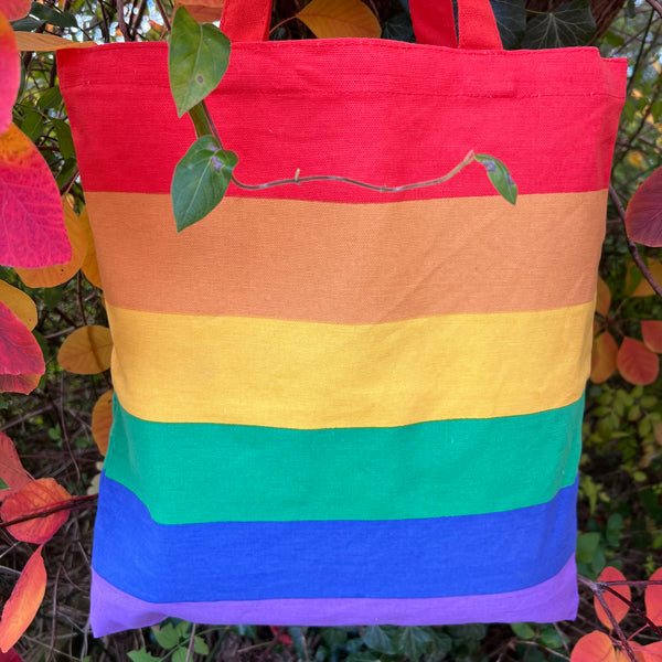 Fly Agaric, Rainbow and Hare and Moon Recycled Cotton Tote Bags