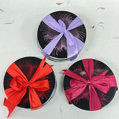 Set of 6 Lacquered Droplet Coasters