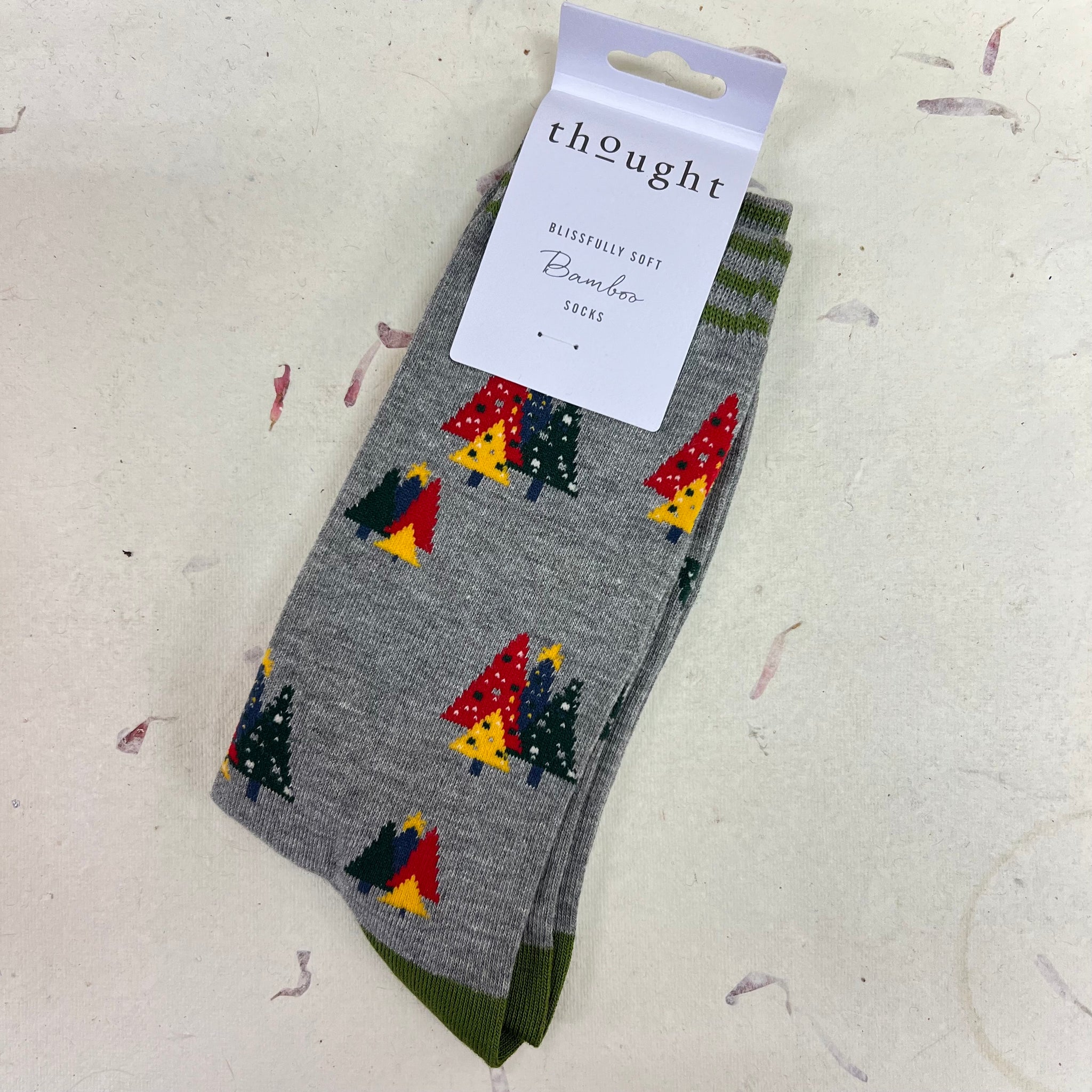 Thought Christmas Trees Bamboo Socks 7 - 11