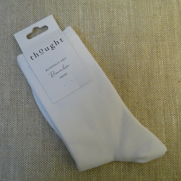 Solid Colour Plain Bamboo Socks 4 - 7