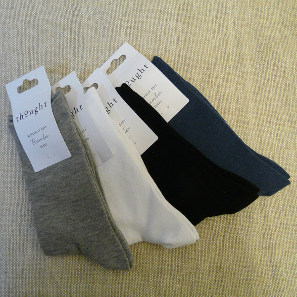 Plain Denim Blue Socks 4 - 7