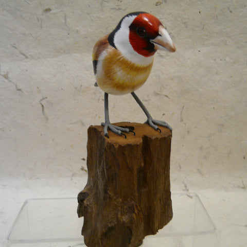 Goldfinch - Hand-carved Painted Wooden Bird