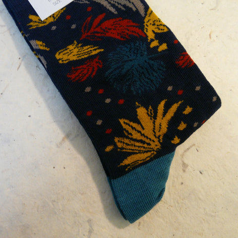 Falling Leaves Organic Cotton Socks 4 - 7