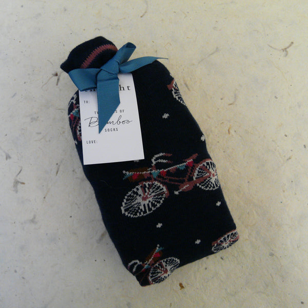 Velma Bicycle Socks in a bag (Pack of 2) size 4 - 7