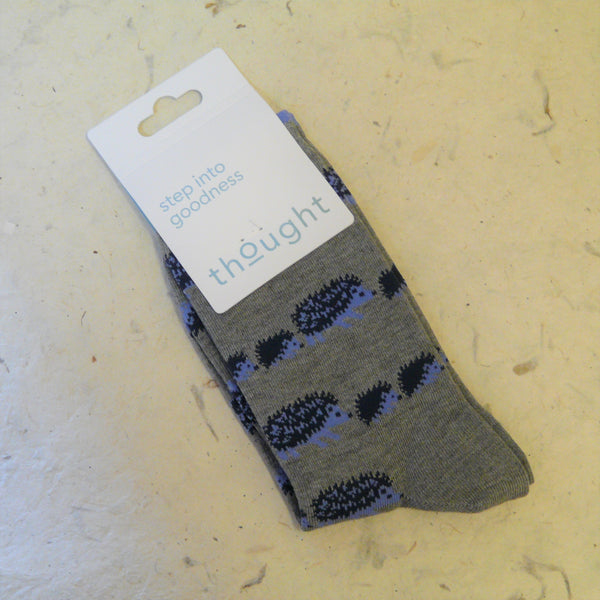 Grey Marle Hedgehog Socks 4 - 7