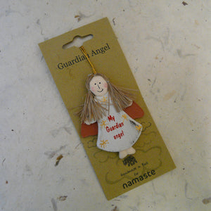 Hanging Wooden Angels Decoration