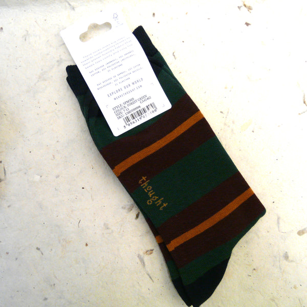 Thought Rugby Stripe Bamboo Socks 7 - 11