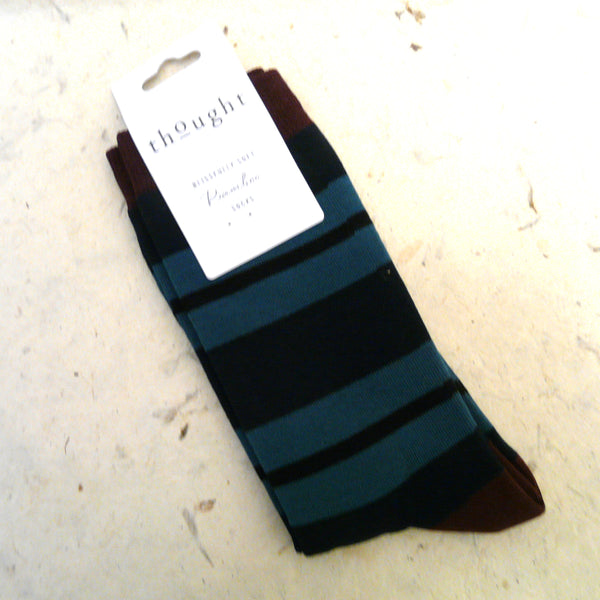 Thought Rugby Stripe Bamboo Socks 7 - 11