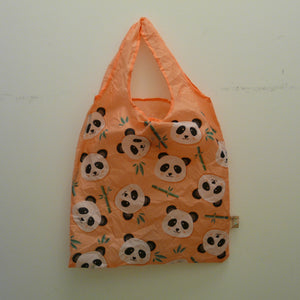 Panda Recycled Plastic Bottles Foldaway Bag