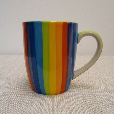 Taller-Rainbow-mug-Vertical-Stripes-Inside-Green-handle-green-upper-surface-natural-underside