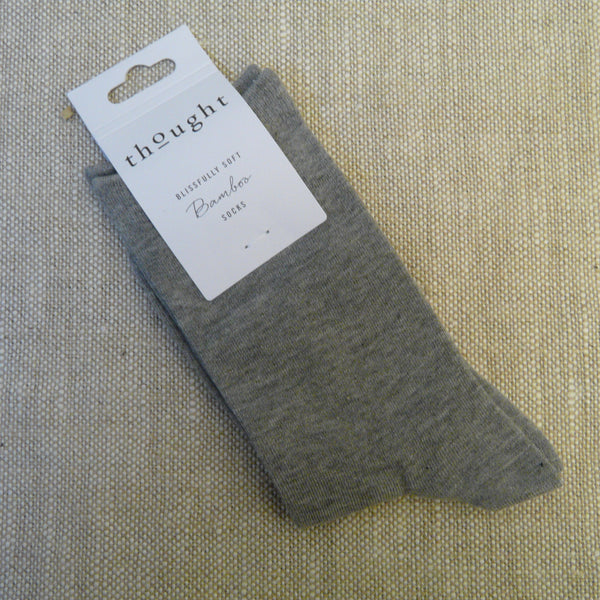 Plain Mid Grey Socks 4 - 7