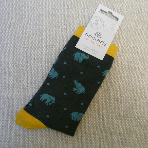 Seaweed Elephant Socks 7 - 11