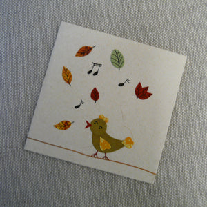 Singing Bird Handmade Fair Trade Greetings Card