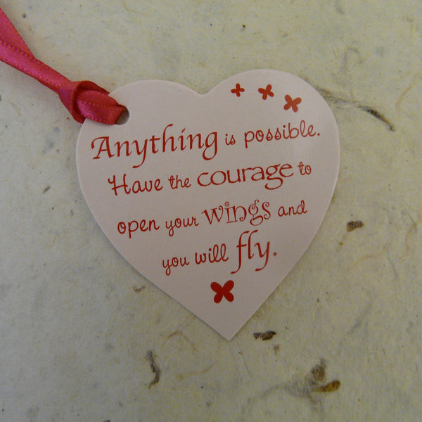 Anything is Possible Glitter Quote Fairy