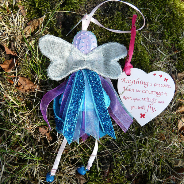 Anything is Possible Glitter Quote Fairy