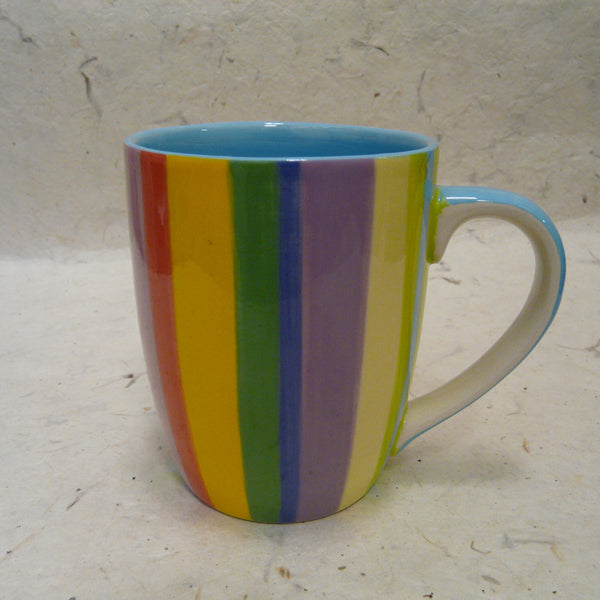 Taller Pastel Mug with Vertical Stripes