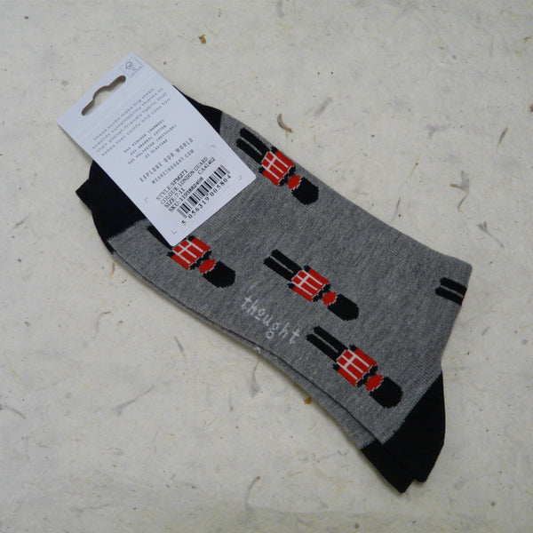 Mid Grey Marle London Guard Socks
