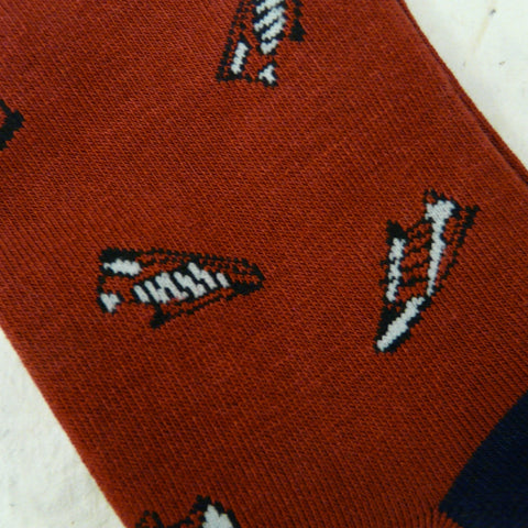 Berry Red Sneaker Bamboo Socks