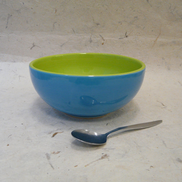Blue and Green Hand-painted Bowl