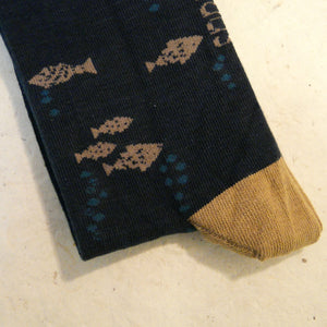 Navy Minnow Organic Cotton Socks 7 - 11