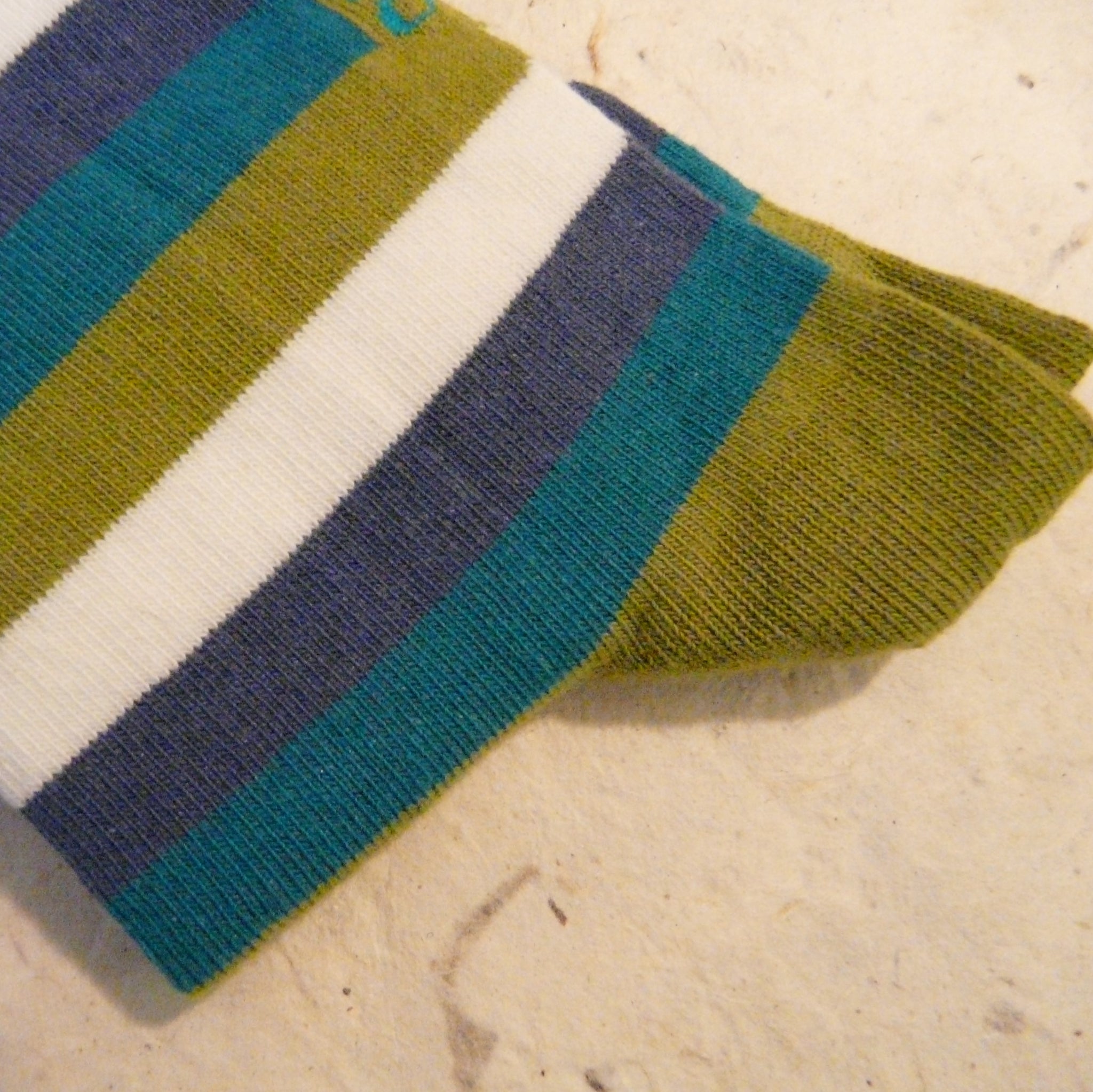 Kiwi Striped Organic Cotton Socks 7 - 11