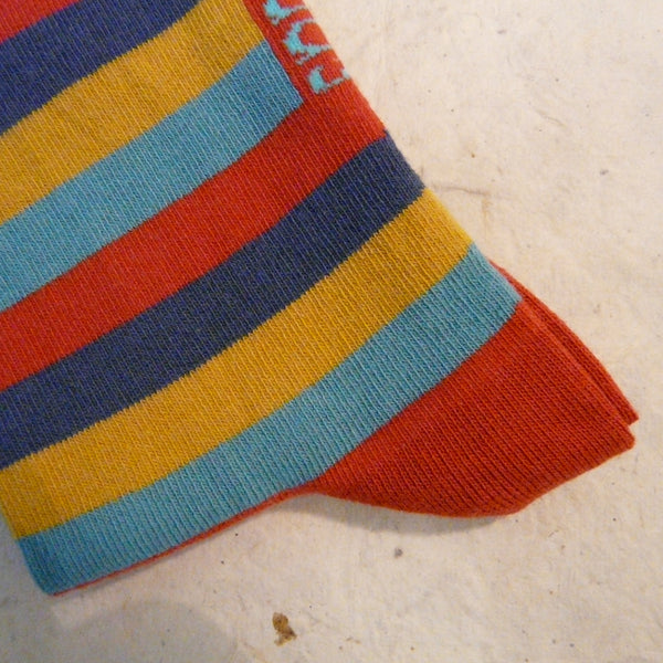 Sunset Striped Organic Cotton Socks 7 - 11